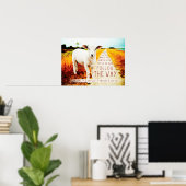 Het citaat van de Bijbel volgt het Poster van de M (Thuiskantoor)