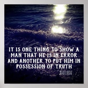 Het Citaat van de Filosofie van John Locke Poster