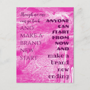 Het Citaat van de groet - maak een gloednieuw eind Briefkaart