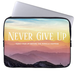 Het citaat van de Motivatie van de de Kleuren van  Laptop Sleeve