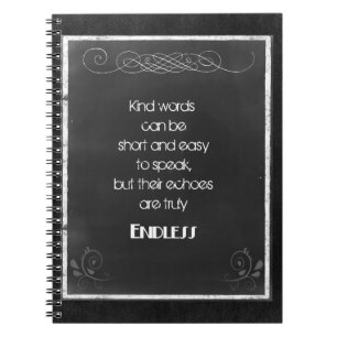 Het Citaat van de Typografie van het Chalkboard bi Notitieboek
