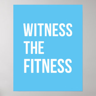 Het citaat van de uitbarsting toont de Fitness Bla Poster