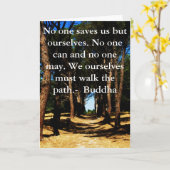 Het Citaat van de WEG van Boedha Kaart (Gele Bloem)