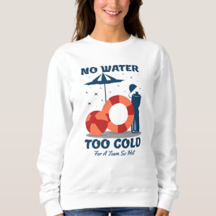 Het Citaat van de zwemmer - Geen Water Te koud voo Trui