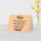 Het Citaat van Edgar Allan Poe Kaart (Gele Bloem)