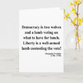 Het Citaat van Franklin van Ben 2a Kaart (Gele Bloem)