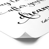 Het citaat van het succes Dagelijkse Motivy Zwart  Poster (Hoek)