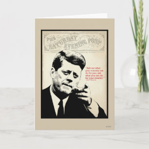 Het Citaat van John F. Kennedy Kaart