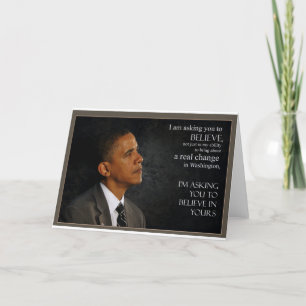 Het Citaat van Obama Kaart