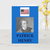 HET CITAAT VAN PATRICK HENRY KAART (Gele Bloem)