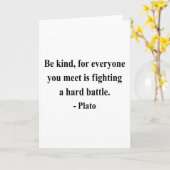 Het Citaat van Plato 1a Kaart (Gele Bloem)