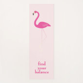 Het citaat vindt Uw Roze Flamingo van het Saldo Yogamat (Voorkant)
