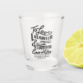 Het citaatontwerp van de weddenschap aan toast bru shot glas (Voorkant)