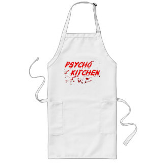 Het CLASSIC Psycho Kitchen Bloody Apron Lang Schort
