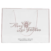 Het Classy Beekeeper Collectie Hive Garden Tas Groot Cadeauzakje (Achterkant)