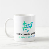 Het Clopen-effect - zwarte Logo tweetone koffie-Mo Koffiemok (Links)