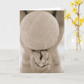 Het Close-up van het volleyball Kaart (Gele Bloem)