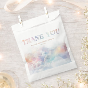 Het Cloud Nine Rainbow Fluffy Cloud Baby shower Bedankzakje