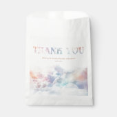 Het Cloud Nine Rainbow Fluffy Cloud Baby shower Bedankzakje (Voorkant)