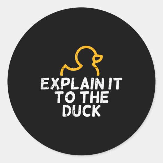 Het Coder Programmeur Tech Ontwikkelaar Shirts Man Ronde Sticker (Voorkant)