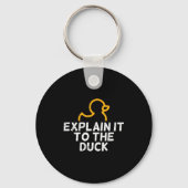 Het Coder Programmeur Tech Ontwikkelaar Shirts Man Sleutelhanger (Voorkant)