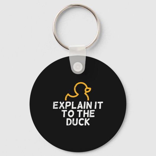 Het Coder Programmeur Tech Ontwikkelaar Shirts Man Sleutelhanger (Voorkant)