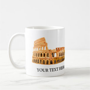 Het Coliseum Rome, Italië, gepersonaliseerd ontwer Koffiemok
