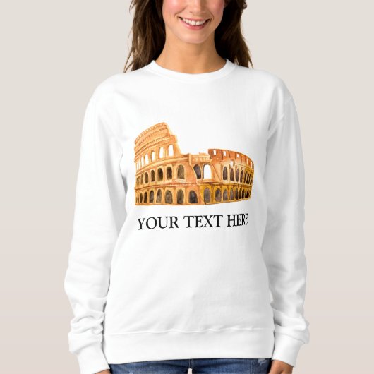 Het Coliseum Rome, Italië, gepersonaliseerd ontwer Trui (Voorkant)