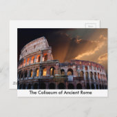 Het Coliseum van het Oude Rome Briefkaart (Voorkant / Achterkant)
