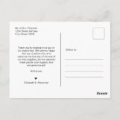 Het Collage Weddenschap van het Manuscript van de  Briefkaart (Achterkant)