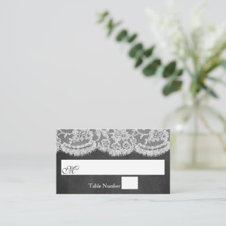 Het Collectie Chalkboard en Lace Wedding Plaatskaartje