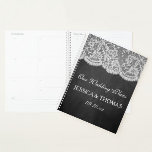 Het Collectie Chalkboard en Lace Wedding Planner