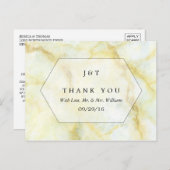 Het Collectie Elegant Marble Effect Wedding Briefkaart (Voorkant / Achterkant)