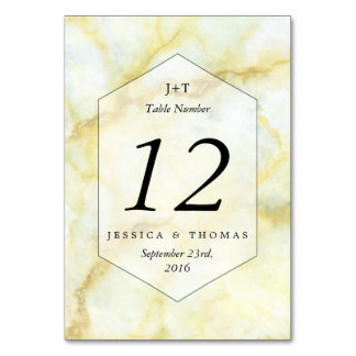 Het Collectie Elegant Marble Effect Wedding Kaart