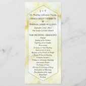 Het Collectie Elegant Marble Effect Wedding Programma (Voorkant)