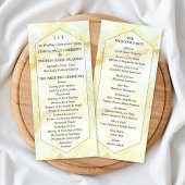 Het Collectie Elegant Marble Effect Wedding Programma