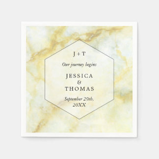 Het Collectie Elegant Marble Effect Wedding Servet