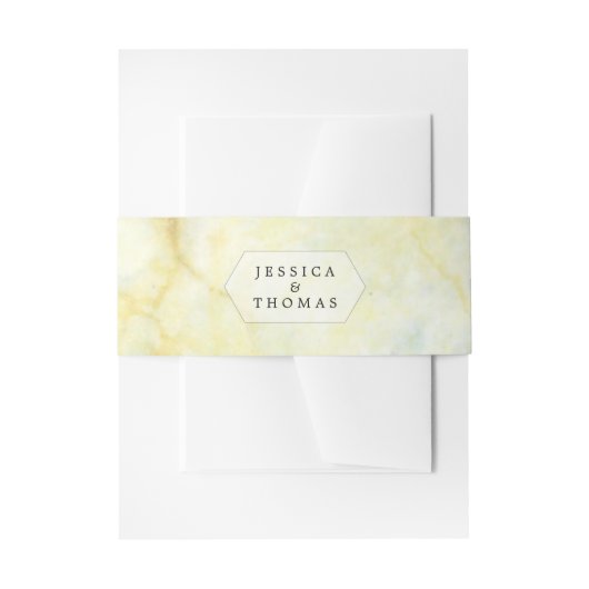 Het Collectie Elegant Marble Effect Wedding Uitnodigingen Wikkel (Voorkant Voorbeeld)