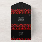 Het Collectie Glitter Damask Las Vegas Wedding All In One Uitnodiging (Buitenkant)