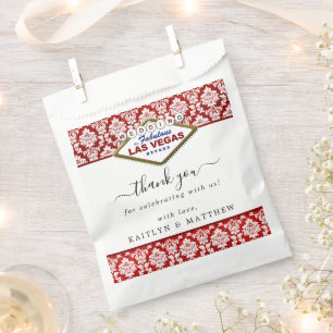 Het Collectie Glitter Damask Las Vegas Wedding Bedankzakje