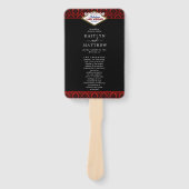 Het Collectie Glitter Damask Las Vegas Wedding Handwaaier (Voorkant)