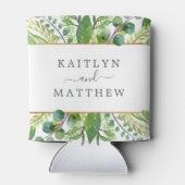 Het Collectie Greenery & Gold Wedding Blikjeskoeler (Achterkant)