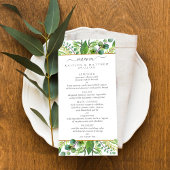 Het Collectie Greenery & Gold Wedding Menu