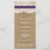 Het Collectie Kraft, Lace & Sunflower - Paars Programma (Achterkant)