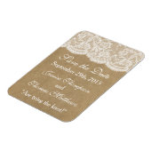 Het Collectie Kraft & Lace Wedding Magneet (Linkerzijde)