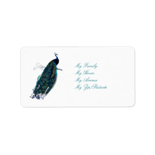 Het Collectie Peacock Etiket