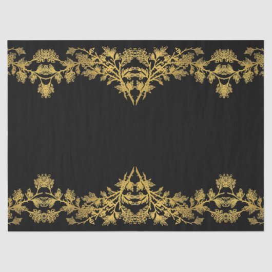 Het Collectie Rustic Black Gold - Weefpapier Tissuepapier (Voorkant)
