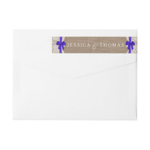 Het Collectie Rustic Blue Bow Wedding
