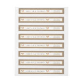 Het Collectie van de Beach Burlap Wedding van het (Vel)