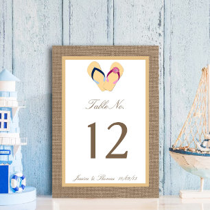Het Collectie van de Beach Burlap Wedding van het  Kaart